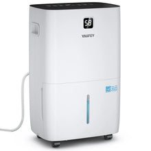Yaufey JD026R-150PM 150 Pints Energy Star Dehumidifier with Pump for Basement, Home and Room up to 7000 Sq. Ft., With Drain Hose, Timer, Intelligent Humidity Control and Large Water Tank