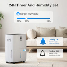 Yaufey JD025Q-120 120-Pint Energy Star Dehumidifier for Home, Basement and Large Rooms up to 6000 Sq. Ft, Powerful and Quiet, with Timer, Intelligent Humidity Control, Drain Hose and Large Water Tank