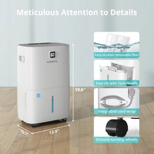 KESNOS JD025N-80 80 Pints Home Dehumidifier 5,500 Sq. Ft. Coverage