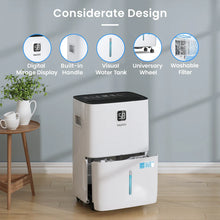 Yaufey JD025Q-120 120-Pint Energy Star Dehumidifier for Home, Basement and Large Rooms up to 6000 Sq. Ft, Powerful and Quiet, with Timer, Intelligent Humidity Control, Drain Hose and Large Water Tank