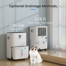 Yaufey JD025Q-120 120-Pint Energy Star Dehumidifier for Home, Basement and Large Rooms up to 6000 Sq. Ft, Powerful and Quiet, with Timer, Intelligent Humidity Control, Drain Hose and Large Water Tank