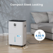 Yaufey JD025Q-120 120-Pint Energy Star Dehumidifier for Home, Basement and Large Rooms up to 6000 Sq. Ft, Powerful and Quiet, with Timer, Intelligent Humidity Control, Drain Hose and Large Water Tank