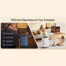 Fehom JD025L-120 120 Pint Energy Star Smart Dehumidifier with Auto Swing and Defrosting for Basements or Wet Spaces