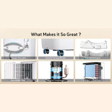 Fehom JD025L-120 120 Pint Energy Star Smart Dehumidifier with Auto Swing and Defrosting for Basements or Wet Spaces