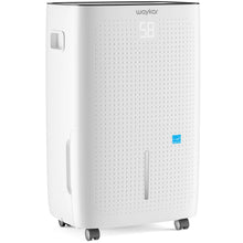 Waykar 150 Pints Powerful Basement Dehumidifier, Energy Star Most Efficient with Pump Option, Tank and Hose Drain