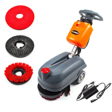 SANITMAX RT15 14" Commercial Compact Floor Scrubber Machine, 14500 sq ft/h, 4-Gal Sewage Tank, Efficient Cleaning for Hard Floors