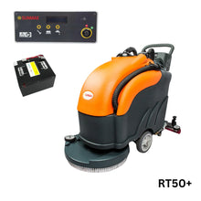 SANITMAX RT50 22" Walk-behind Commercial Floor Scrubber Dryer Machine, 30,000 sqft/h Cleaning Efficiency, 14.5-Gal Sewage Tank