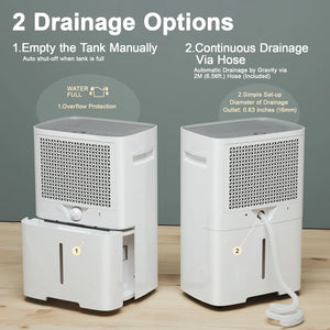 KESNOS PD10A 100-Pint 2-Speed Dehumidifier (For Rooms 3001+ Sq ft)