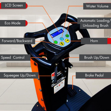 SANITMAX RT70 Ride-On Floor Scrubber, 48000 Sq ft/H Efficiency, 18.5 Gal Tanks, 31-inch Squeegee Width