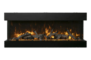Amantii Panorama Tru View 40-inch 3-Sided View Built In Indoor/Outdoor Electric Fireplace