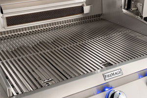 Fire Magic A660I-8EAN-W Aurora A660i 30-Inch Built-In Gas Grill With Rotisserie, Analog Thermometer and Magic View Window, Natural Gas