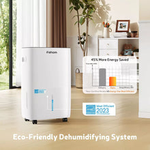 Fehom JD025L-80 80 Pint Energy Star Smart Dehumidifier with Auto Swing and Defrosting for Basements or Wet Spaces