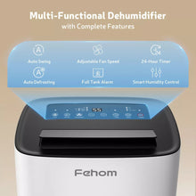 Fehom JD026L-150PM 150 Pint Energy Star Smart Dehumidifier with Pump, Auto Swing and Defrosting for Basements or Wet Spaces (Copy)