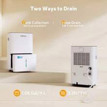 Fehom JD025L-120 120 Pint Energy Star Smart Dehumidifier with Auto Swing and Defrosting for Basements or Wet Spaces