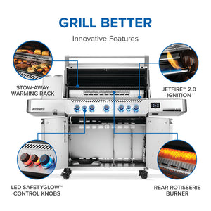 Napoleon Prestige 665 Connected RSIB with Infrared Side and Rear Burner, Natural Gas