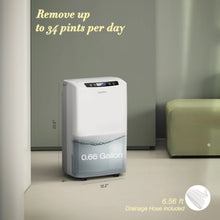 Waykar PD160B 2000 Sq. Ft Dehumidifier for Home and Basements, 0.6 Gal Water Tank Included