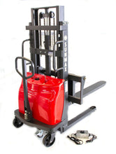 SUNMAX PS3300SE-2M Semi-Electric Pallet Stacker, 3300 lbs Capacity, 78" Lifting Height