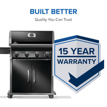 Napoleon Rogue 525 Black Propane Gas Grill with Stainless Steel Grids