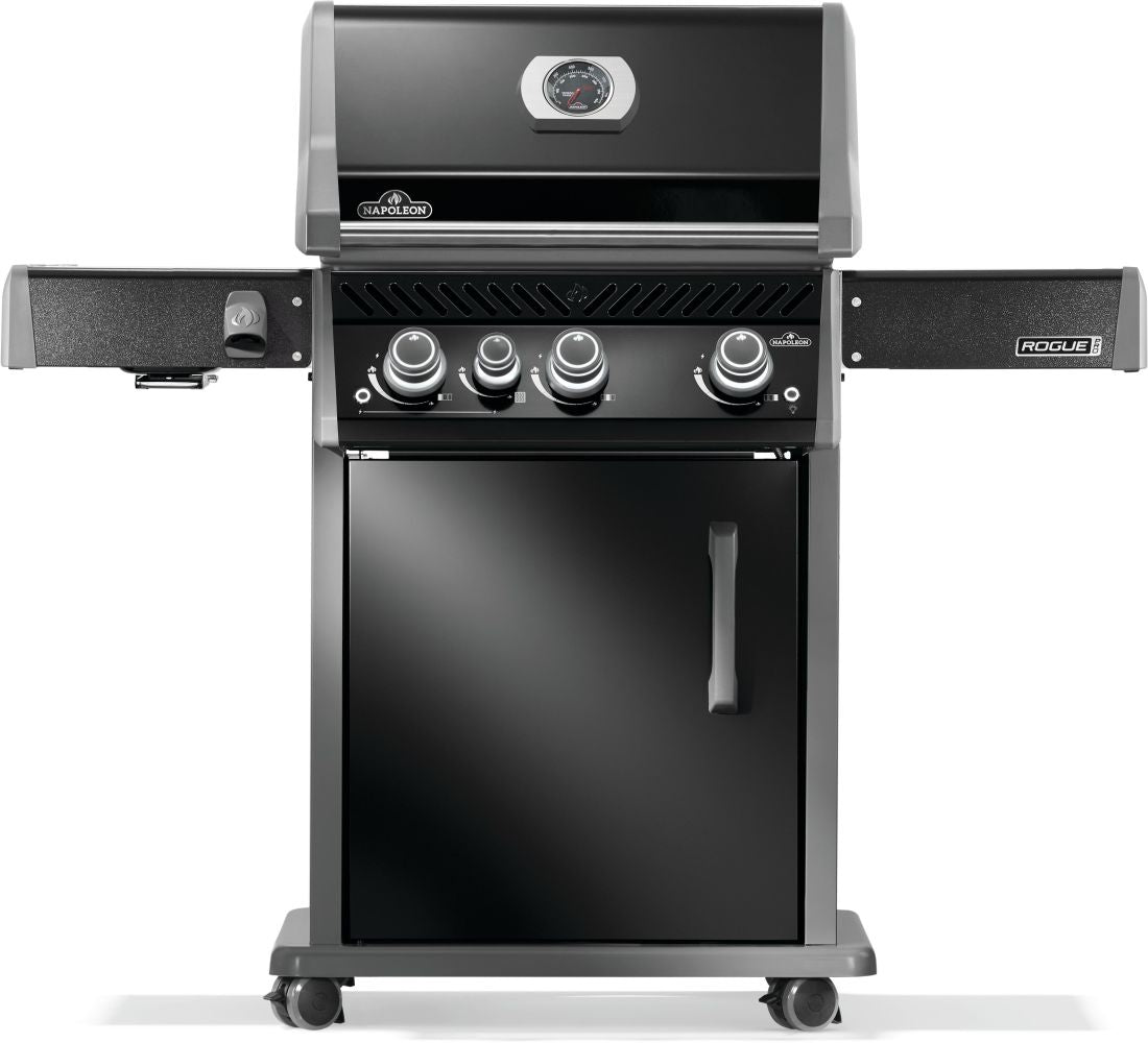 Napoleon Rogue PRO 425 Black Propane Gas Grill with Infrared Side Burner