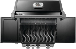 Napoleon Rogue PRO 425 Black Propane Gas Grill with Infrared Side Burner