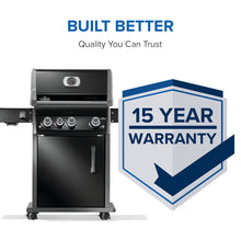 Napoleon Rogue PRO 425 Black Propane Gas Grill with Infrared Side Burner