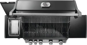 Napoleon Rogue PRO 525 Black Propane Gas Grill with Infrared Side Burner