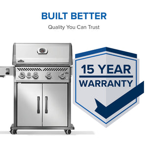 Napoleon Rogue PRO 525 Stainless Steel Propane Gas Grill with Infrared Side Burner