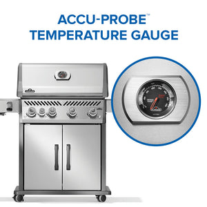 Napoleon Rogue PRO 525 Stainless Steel Propane Gas Grill with Infrared Side Burner