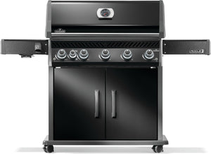 Napoleon Rogue PRO 625 Black Propane Gas Grill with Infrared Side Burner