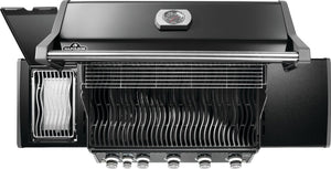 Napoleon Rogue PRO 625 Black Propane Gas Grill with Infrared Side Burner