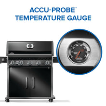 Napoleon Rogue PRO 625 Black Propane Gas Grill with Infrared Side Burner