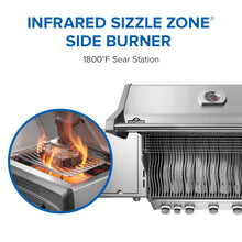 Napoleon Rogue PRO 625 SIB Natural Gas with Infrared Side Burner, Stainless Steel