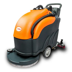 SANITMAX RT50 22" Walk-behind Commercial Floor Scrubber Dryer Machine, 30,000 sqft/h Cleaning Efficiency, 14.5-Gal Sewage Tank