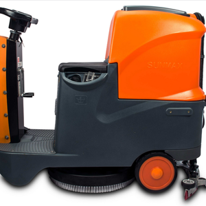 SANITMAX RT70 Ride-On Floor Scrubber, 48000 Sq ft/H Efficiency, 18.5 Gal Tanks, 31-inch Squeegee Width