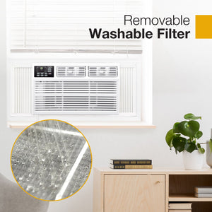 Whirlpool 18,000 Btu Heat and Cool Window AC, White