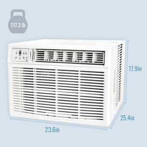 Keystone 18,000 BTU Heat/Cool Window Air Conditioner, R32