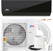 Cooper & Hunter, Olivia Series Midnight Edition, 12,000 BTU, 230V, 23.1 SEER, Ductless Mini Split AC/Heater with Installation kit