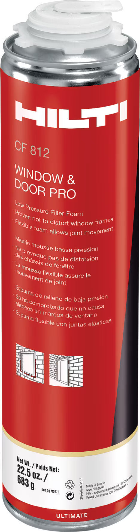 CF 812 Wd Low-Pressure Door And Window Foam Pro Insulating Foam