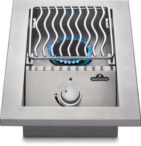 Napoleon Built-in 500 Series Single Range Top Burner, Stainless Steel Cover