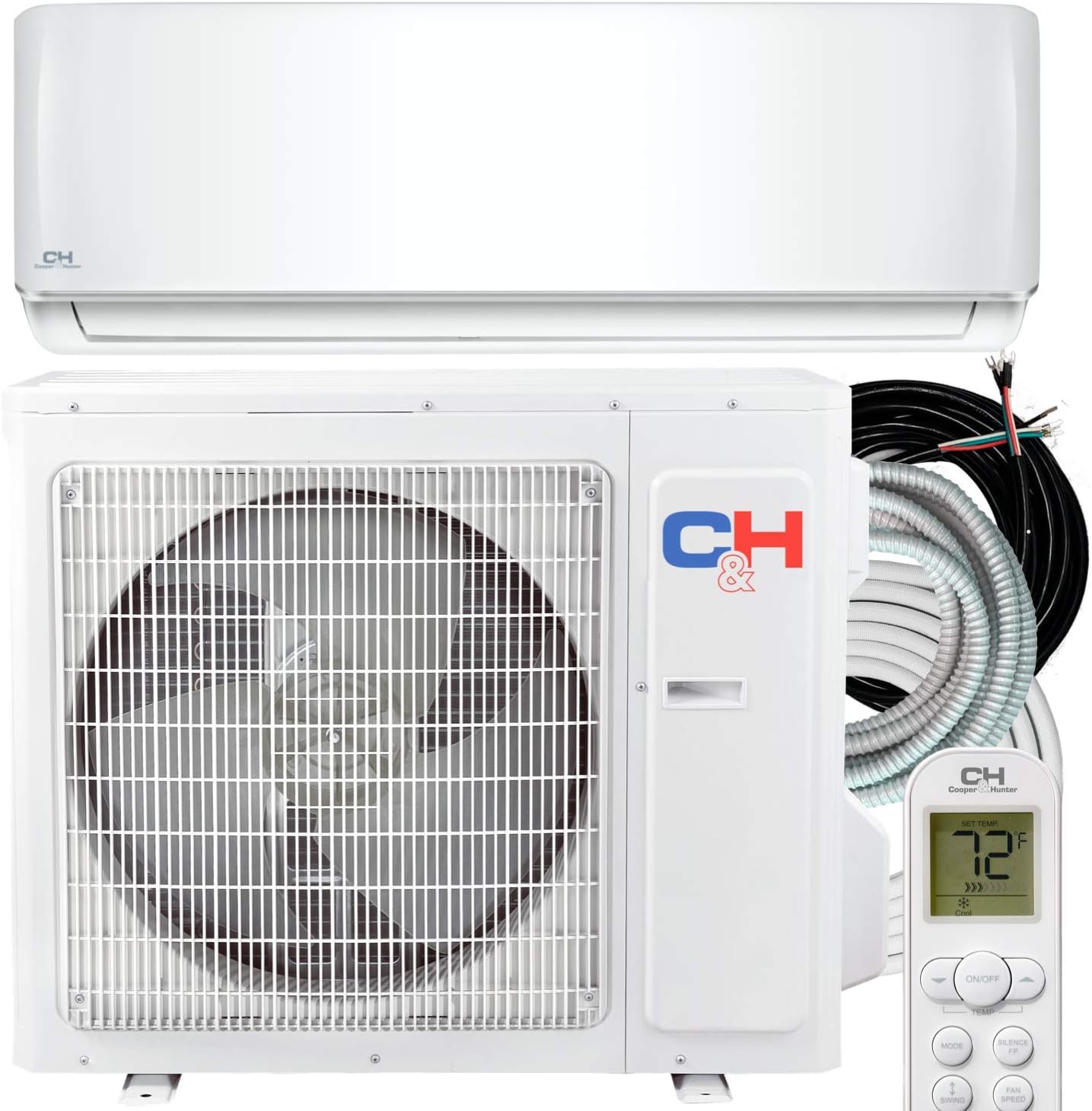 Cooper & Hunter 24,000 BTU 18.9 SEER Mini Split AC/Heating system Sophia Series 208/230V with 25ft Installation Kit