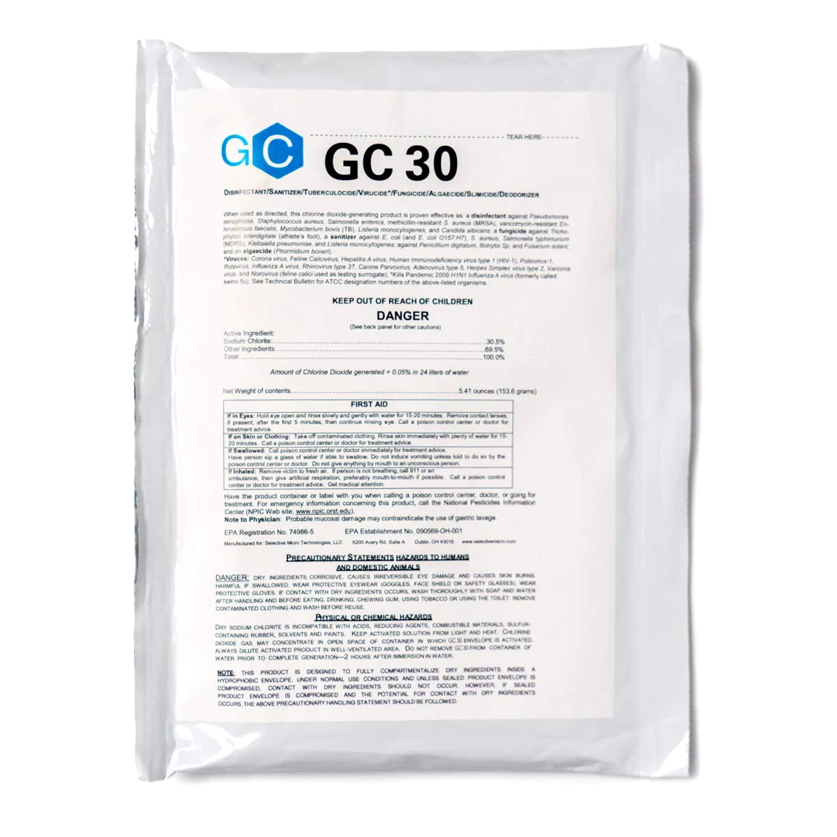 Gard'nClean GC-30 Liquid (30 Gallons at 100ppm) - Case of 8 - Commercial Only