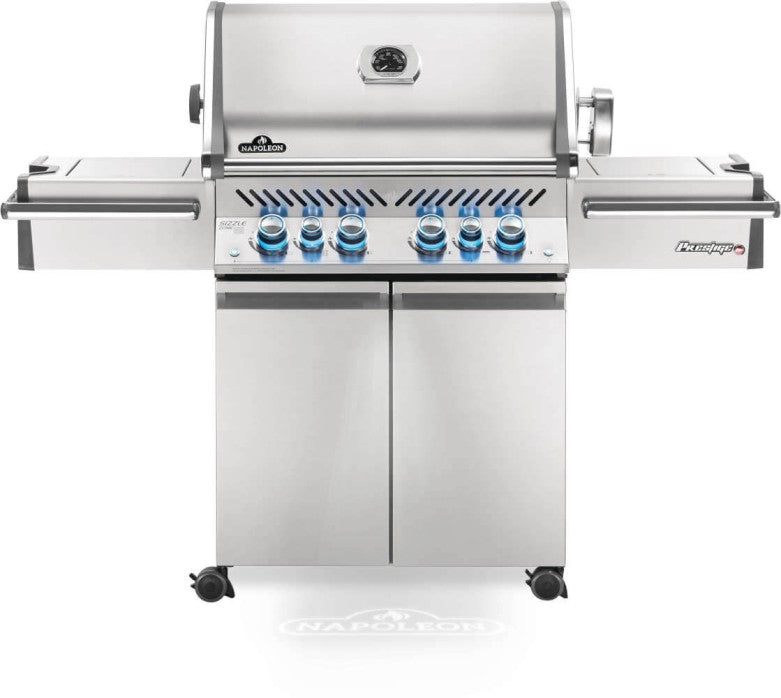 Napoleon Prestige PRO 500 Natural Gas Grill with Infrared Rear and Side Burners, Stainless Steel