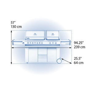 Napoleon Prestige PRO 825 Propane Gas Grill with Power Side Burner and Infrared Rear & Bottom Burners, Stainless Steel