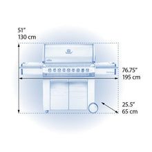 Napoleon Built-in Prestige PRO 500 Natural Gas Grill Head with Infrared Rear Burner, Stainless Steel