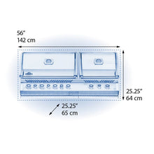 Napoleon Built-in Prestige PRO 825 Natural Gas Grill Head with Infrared Bottom and Rear Burner, Stainless Steel