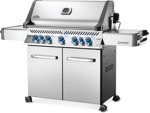 Napoleon Prestige 665 Propane Gas Grill with Infrared Side and Rear Burners, Stainless Steel