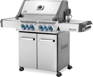 Napoleon Prestige 500 Propane Gas Grill with Infrared Side and Rear Burners, Stainless Steel