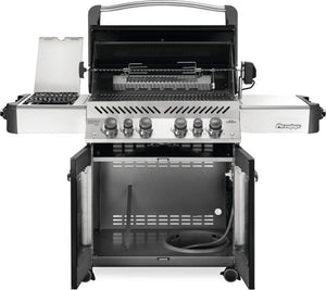 Napoleon Prestige 500 Propane Gas Grill with Infrared Side and Rear Burners, Black