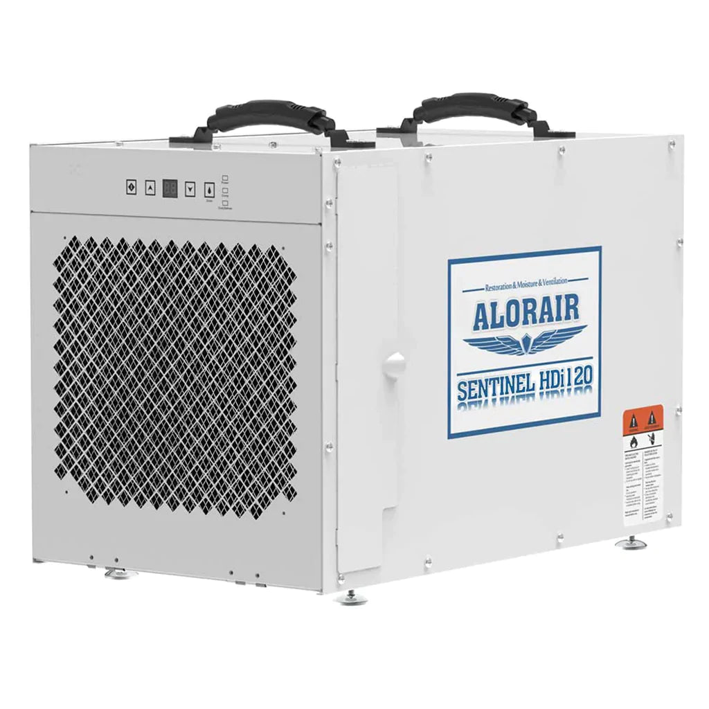 ALORAIR SENTINEL HDI120 WHOLE HOUSE DEHUMIDIFIER, 120 PINTS AT AHAM, UP TO 3,300 SQ. FT. 5 YEARS WARRANTY, CETL LISTED, BASEMENT DEHUMIDIFIER WITH A PUMP, MERV-10, CRAWL SPACE DEHUMIDIFYING