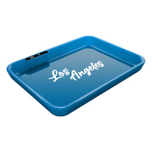 Dope Trays x Los Angeles – Blue background white logo